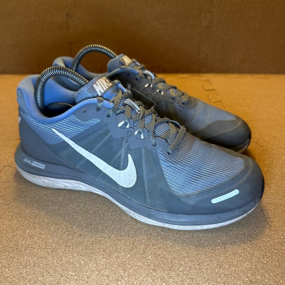 Nike Dual Fusion X 2 Womens Grey Blue Running Shoes 819318-002 Size 9